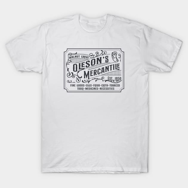 Oleson's Mercantile - Little House T-Shirt by TeeShoppeTX